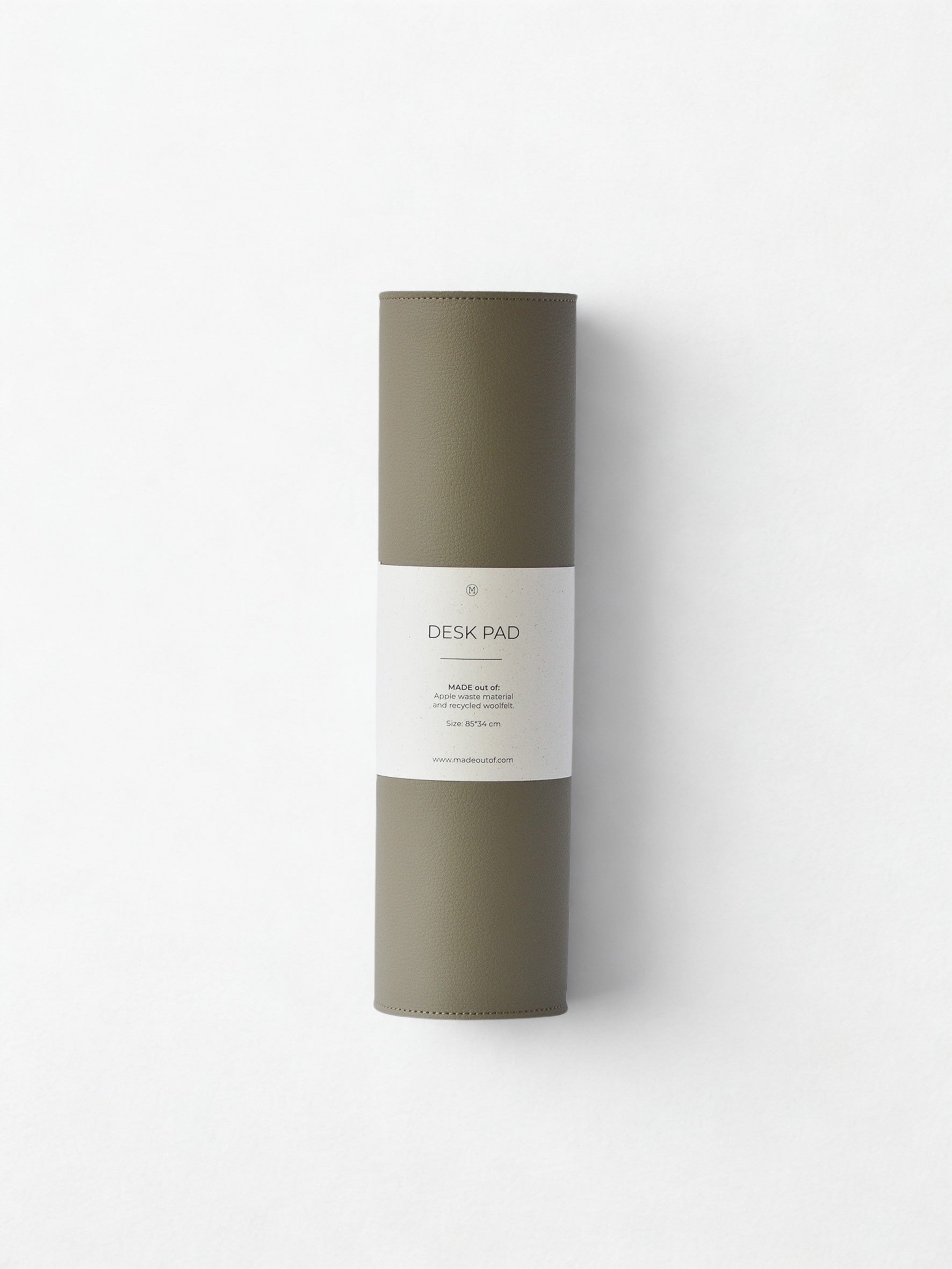 Handgemaakt van appel leer en gerecycled wolvilt.