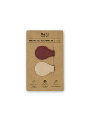 Magnetische boekenleggers CAS – Beige/Bordeaux
