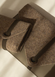 Laptop sleeve MARO - Taupe Combi