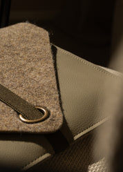 Laptop sleeve MARO - Taupe Combi