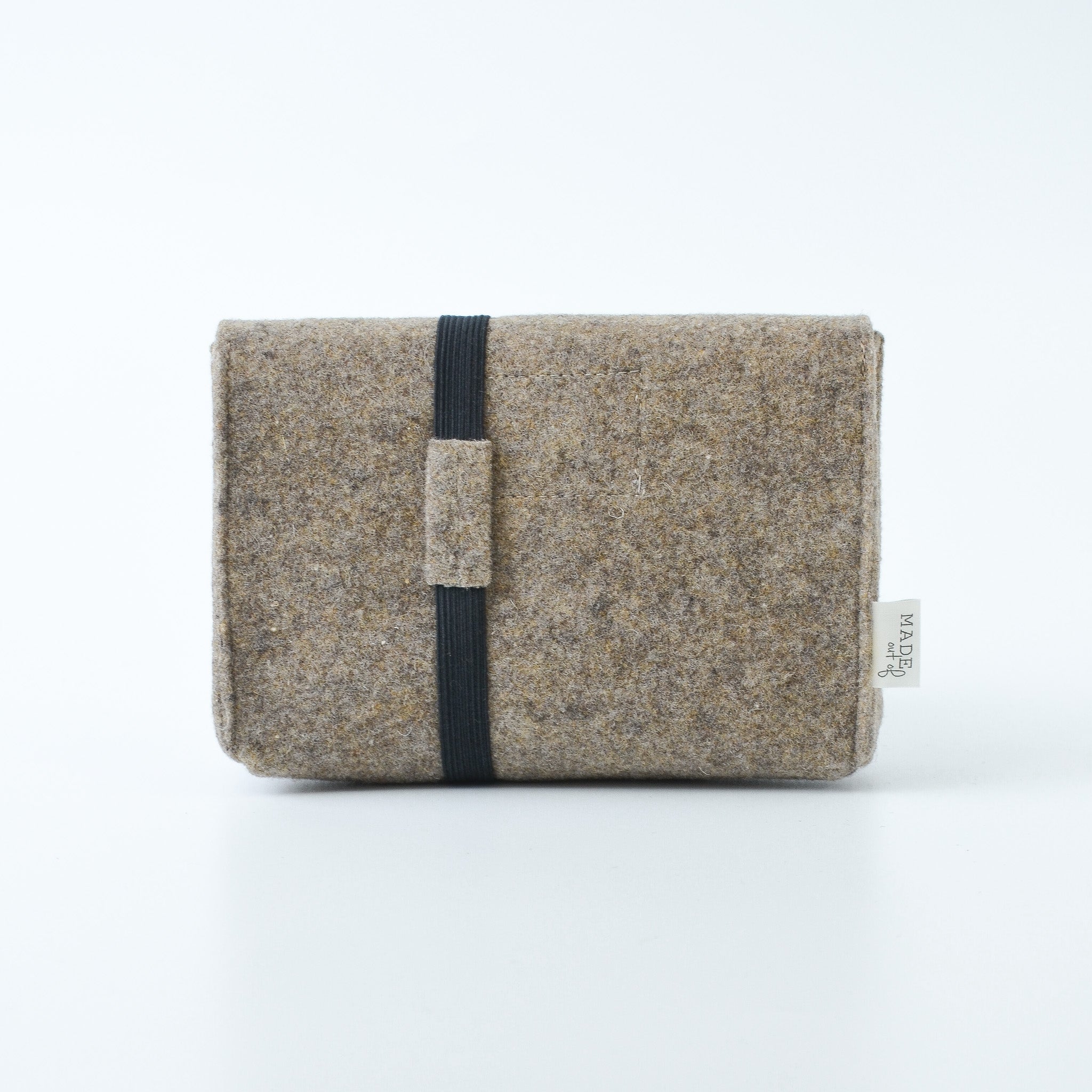 Officeset Laptophoes en kabeltasje recycled wolvilt-taupe