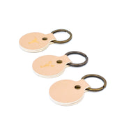 Sleutelhanger BIRD van vegan appelleer-beige