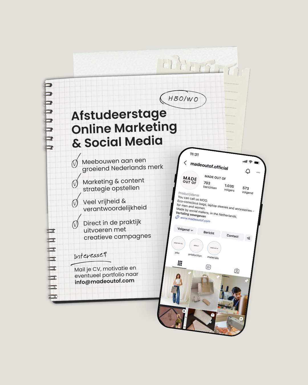 Vacature Online Marketing Social Media Stage Afstuderen