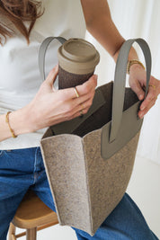 Handtas ANNE - Taupe