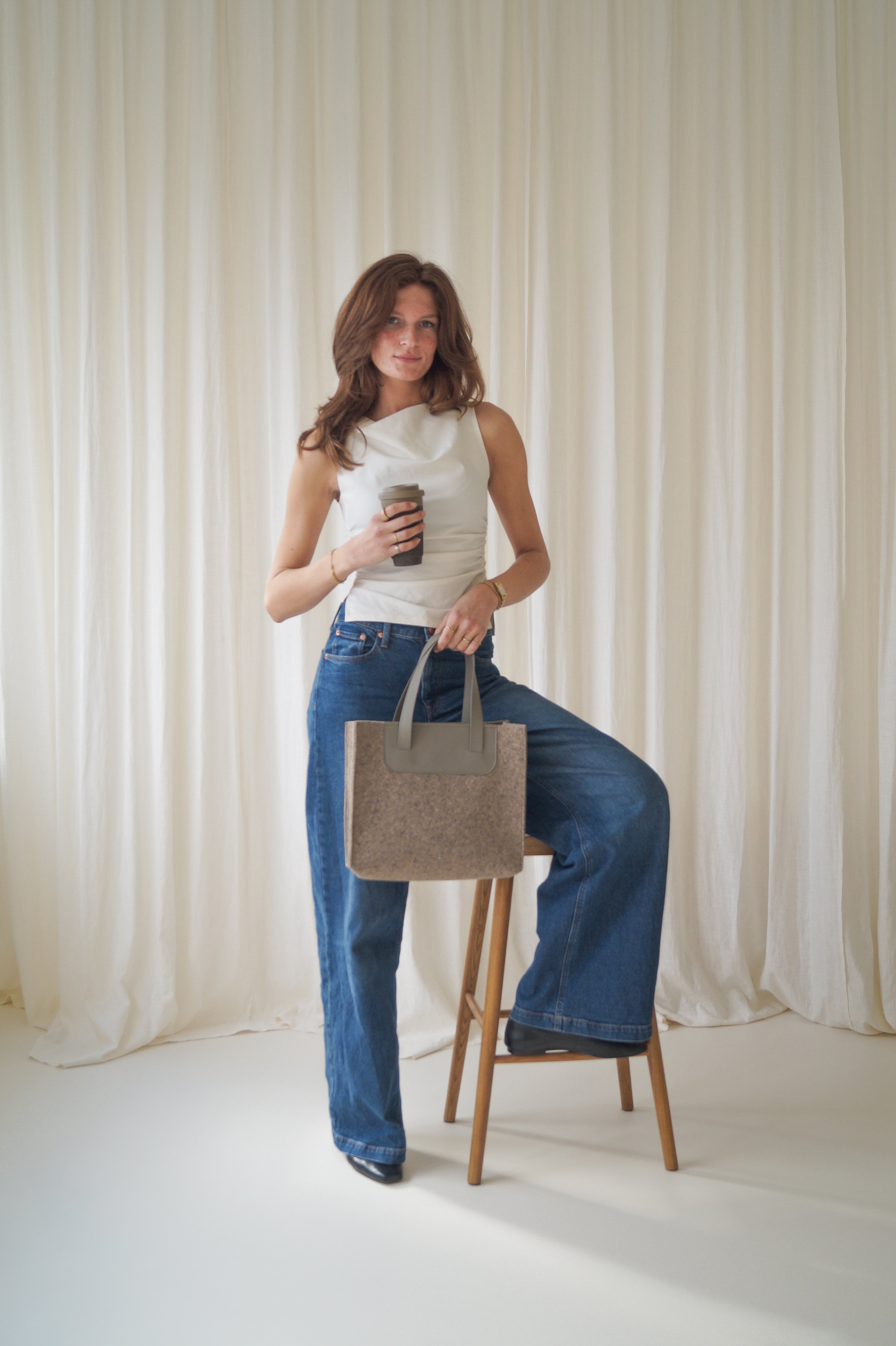 Handtas ANNE - Taupe